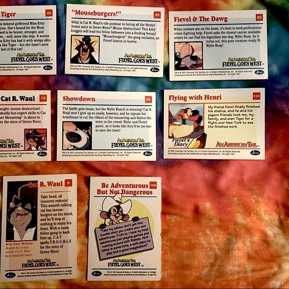 🔥3 for $23🔥 Vintage 1991 An American Tail & Fivel Goes West Collector Cards - Picture 9 of 9